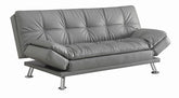 Coaster Dilleston Tufted Back Upholstered Sofa Bed Grey Model 500096